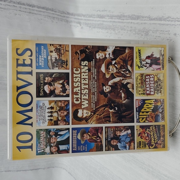 DVD: 10 Classic Western Movie Collection in 1 Box - Picture 1 of 8